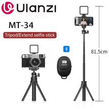 Ulanzi MT-34 Stativ Selfie Stick 81,5 CM Ausziehbares Desktop-Smartphone Für Samsung Xiaomi Mit Clod Shoe Mount Video Vlog stehen