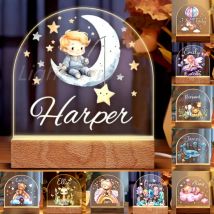 Regalo di natale personalizzato con luce notturna personalizzata per compleanno ragazza figlia ragazzo lui Baby Shower papà mamma il suo fidanzato