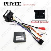 Quadlock Wiring Harness CAN Bus Decoder, 16 Pin to Quad Lock Connector Cable Adapter for Opel Astra H Corsa D Vectra C Antara