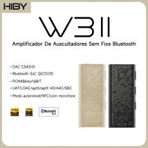 HiBy W3 II/W3 GEN 2 tipo C USB DAC Dongle inalámbrico Bluetooth decodificador amplificador de auriculares AMP CarPlay NFC CVC micrófono para Android iOS