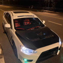 Carbon Fiber Fibre Front Engine Bonnet Hood For Mitsubishi evo x prefect fit,After actual vehicle installation and testing
