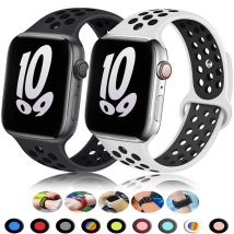 Cinturino sportivo per cinturino Apple Watch 46mm 44mm 40mm 42-38-41mm 45mm Bracciale traspirante iWatch Series 10 9 8 7 6 SE 5 3 Ultra 2 49mm
