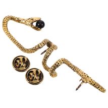 Snake Year Pin For Women Enamel Animal Lapel Pin Vintage Suit Accessory Vintage Animal Brooch Rhinestone Jewelry Gift