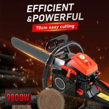 Sega per legname a catena ad alta potenza da 9800 W 87CC Sega a catena a benzina a benzina a 2 tempi Sega a catena per legname da taglio Utensili elettrici