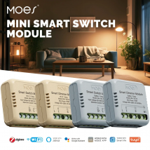 MOES Mini Tuya WiFi/Zigbee inteligentny przełącznik/moduł ściemniacza moduł DIY włącznik światła 1/2 Gang pilot praca Alexa Google Home