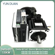 Delta 1,5 kW AC-Servomotortreiber 7,16 NM 2000 U/min 130 mm ASD-B2-1521-B ECMA-E21315RS ECMA-E21315SS 17-Bit-Encodermotor mit Bremse