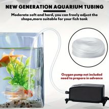 Aquarium Luftkompressor Belüfter Rohr Aquarium Zubehör Silikon Sauerstoff Pumpe Schlauch 4er Innendurchmesser Wasserpumpe Rohr Klare Pumpe