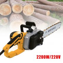 Motosega elettrica da 16 pollici utensile da giardino con filo per la lavorazione del legno con una mano 2000W