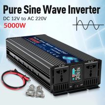 Reiner Sinus-Wechselrichter, 12 V, 220 V/110 V, 1000 W, 1600 W, 2200 W, 3000 W, 4000 W, 5000 W DC zu AC, Spannungswandler, Auto-Solar-Wechselrichter