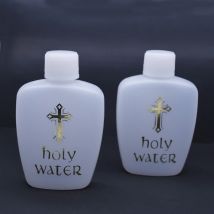 Katholische Flasche, leere Weihwasserflaschen, 60 katholische christliche Weihwasserflasche, goldfarben, für Kreuz, hält