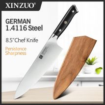 XINZUO 8.5 ''Cal nóż szefa kuchni wysokiej węgla Din 1.4116 krojenie ze stali nierdzewnej niemiecki