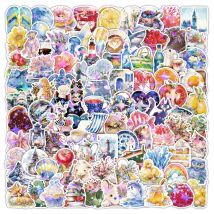 10/50/100/200 stücke Nette Cartoon Laser Rosa Aquarell Aufkleber Aufkleber DIY Laptop Telefon Koffer Tagebuch Dekoration Sammelalbum Aufkleber