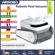 AIRROBO Aspirapolvere per Piscine interrate, Robot Pulitore per Piscine con Navigazione Intelligente, Pulitore per Piscine da Arrampicata su Parete, Tempo di Esecuzione di 120 Min