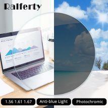 Ralferty 1,56 1,6 1,67 Anti-Blau Photochrome Graue Linse Chameleon Sonnenbrille Klare Myopie Hyperopie Rezept Optische Gläser