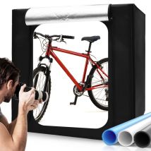 Tenda con scatola luminosa per fotografia da 32 "/47", grande Studio fotografico professionale con pannelli di luci dimmerabili continua, riprese di cabine fotografiche