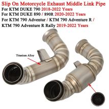 Slip On Per KTM DUKE 790 Duke 890/890R 18-22 KTM 790 Adventur R Ktm790 R Rally 2019-2022 Tubo di collegamento centrale di scarico moto