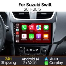 Radio samochodowe MEKEDE z Androidem 14 do Suzuki Swift 2011-2015, odtwarzacz multimedialny z nawigacją, WiFi, 2Din, 9-calowy CarPlay