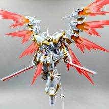 HG 1/144 SEED FREEDOM Black Knight Squad z Podświetlanymi Skrzydłami Naklejka Wodna Figurki Akcji Model do Składania Kolekcjonerskie Zabawki Prezent