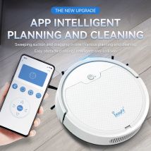 Intelligenter Kehrroboter, großer Wassertank, mobile App, ferngesteuerte Planungs- und Reinigungsleitung, geräuscharm, 2000 Pa, große Saugleistung