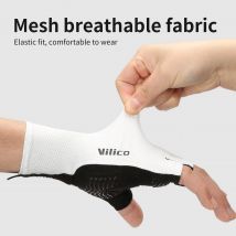 Guanti da ciclismo corti Guanti senza dita Guanti antiscivolo per bicicletta in tessuto Lycra Guanti mezze dita per bici da strada Mtb Sport da corsa