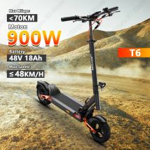 JOYOR Scooter elettrico per adulti, max 70 miglia e 29Mph con motore potente da 900 W, pneumatico da 10", Escooter pieghevole per i pendolari