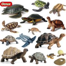 Oenux Ocean Animals Leatherback Tartaruga Ciclo di crescita della tartaruga Vita marina Modello Figurine Action Figures PVC Educazione Giocattolo per bambini Regalo