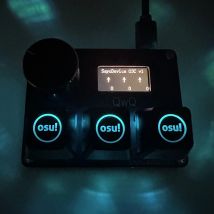 4+4 O3C+++ SayoDevice OSU O3C Rapid Trigger Hall Switches Magnetic Pink Switches Keyboard With Knob Screen Copy Paste Shotcut