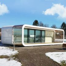 20ft 40ft Hotel Prefab Houses Space Cabin Movable House Smart Cabin Capsule Container apple Cabin Pod