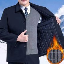 Verdicken gepolsterte warme Herren Winter jacke Parkas Social Blazer Winter jacken für Herren Winter mäntel Thermo Innen oberbekleidung 3xl