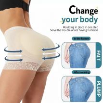 Po-Lifting-Hose für Frauen mit Bottoming Butt Lifting Butt Puffing Fake Butt Unterwäsche Body Shaping Flat Corners mit Pads