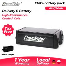 ChamRider Delivery B Batteria per portapacchi posteriore 48V 50AH Celle ad alta capacità adatte per bici elettriche DTS425 DT450 DM427