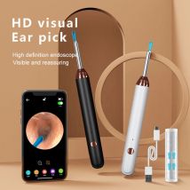 Tinsol Smart Visual Ear Cleaner 1296P Ear Sticks Otoscope USB C Charging Endoscope Wax Removal Tool Earpick Camera Health Care
