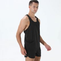 ADED Canotte da uomo in rete di seta ghiacciata Canottiere da palestra Canottiere trasparenti per bodybuilding Camicia senza maniche Gilet fitness Canotte muscolari in rete maschile