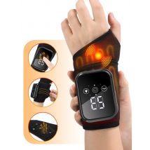 New Heating Wrist Guard Electric Hot Compress Vibration Massage Hand Wrist & Foot Ankle Guard Band Carpal Wrap Support Brace