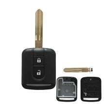 Replacement 2 Buttons Remote Car Key Shell FOB Case For Nissan Elgrand X-TRAIL Qashqai Navara Micra Note NV200