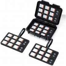 SD-Speicherkartenetui mit großer Kapazität und 132 Steckplätzen, IP67, wasserdicht, für TF-Karte, XQD-Kartenhalter für 44 SD SDHC SDXC + 88 Micro SD-Karte