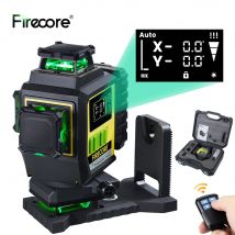 FIRECORE F95T-4G 16 linii 4D Zielony Laserowy Poziomica Laserowa 360° 6600mAh Akumulator Li-ion Samopoziomująca, Wyświetlanie kąta osi X/Y, Pilot Zdalnego Sterowania