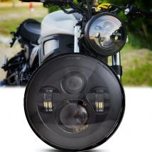 Faro principale da 7 pollici per moto nero per 93-08 Ducati Monster 1000 600 per Kawasaki Vulcan VN 500 750 800 900 1600 1700 1500