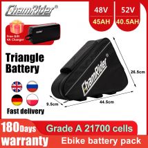 ChamRider Batterie 21700 Zelle Ebike Batterie 72 V 52 V 48 V 45 Ah Dreieck Batterie Lithium