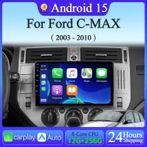 For Ford C-MAX 2003 - 2010 Android 15 Carplay Auto Car Radio Multimedia Video Player Navigation GPS  No 2Din 2 Din DVD DSP 4G