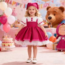 Cameriera Orso Abiti da festa per bambina Bambino Lolita 1° compleanno Principessa Abito da ballo per orsi Matrimonio Damigelle d'onore Abbigliamento per bambini