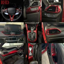 Rhd rot Innen Armaturen brett Mittel konsole Schalt fenster Knopf Entlüftung abdeckung für Hyundai i30 n 2012-2016