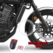 CMX1100 Motorcycle Front Fender Extension Mudguard Extender Wheel Splash Guard ABS Black Kit For HONDA REBEL CMX 1100 2021 2022