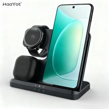 3 in 1 Wireless Charger Stand Fast Charging Station Dock for Samsung Galaxy Z Flip&Fold 7 6 S25 S26 Ultra Galaxy Watch 8 7 6 Pro