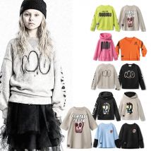 Neue Kinder kleidung Herbst/Winter Jungen drucken Sweatshirt Teenager-Mädchen Baumwolle Cartoon Hoodies Kinder Weihnachten Sweatshirts