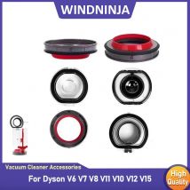 Staubbehälterdeckel Staubsammlung ﻿ Für Dyson V6 V7 V8 V11 V10 V12 V15 Staubsauger – fester Dichtungsring des Staubbehälters