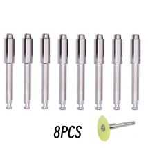 8 sztuk Dental Soflex Flexi trzpień tarczowy tarcze polerskie pręt trzymający Shank RA narzędzie obrotowe narzędzie dentystyczne 2.35mm uchwyt tarczowy