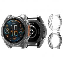Custodia protettiva trasparente in silicone morbido per Garmin Fenix 8 47mm 51mm Cover in TPU trasparente per accessori guscio orologio Fenix8