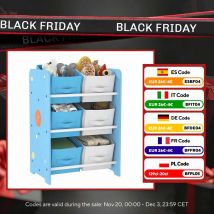 Aiyaplay Libreria per Bambini +3 Anni con 6 Scatole 43X30X60 cm