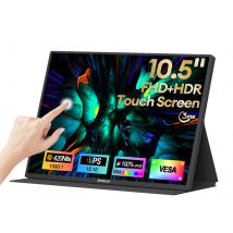 ZEUSLAP Mini monitor portatile da 10,5 pollici 1920*1280P con funzione tattile 420Nit 100% sRGB per Nintendo Switch, PC, laptop, telefono esteso